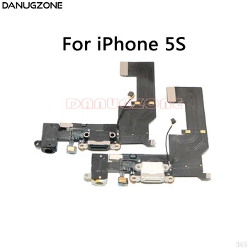10PCS/Veľa Pre iPhone 5S 5 5G 5SE 5C USB Nabíjanie Dock Konektor Nabíjania Port Jack Zástrčky Flex Kábel