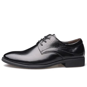 Móda semiš topánky mužov formálne nový príchod pánske šaty topánky pánske svadobné topánky chaussure homme cuir de luxe bona 125