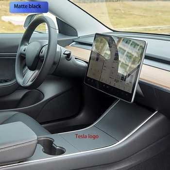 Auto Centrálne Riadenie Uhlíkových Vlákien Panel Ochranné Patch Pre Tesla Model 3 2017-2019 Tri Patch Cíti Tesla Model Y