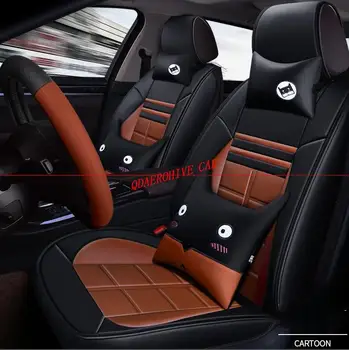 QDAEROHIVE Univerzálne autosedačky Zahŕňa cartoon na Hyundai ELANTRA IX25 IX35 K2 K3 VERNA BMW, Audi Ford XRV CRV URV 3 farby 17 ks