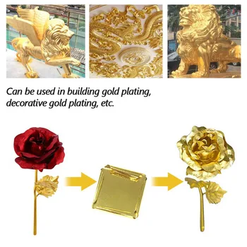 10pcs/pack Gold listy papiera 24K Gold Leaf Jedlé Zlato Fólie Listy Koláče Dekorácie Dekorácie Remesiel Gilding Papier