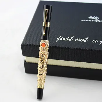 Jinhao Vysoká Kvalita Nové Desige Zlaté Lietajúci Drak Najušľachtilejšie Roller guličkové Pero, luxusné písanie darček perá
