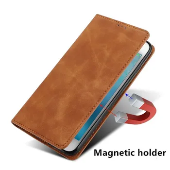PU kožené telefón prípade kreditnej karty držiteľ kryt pre OPPO Realme X50 Pro 5G/OPPO Realme X50 5G phone bag stojan závesu coque