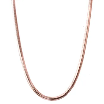 4.2 mm 60 cm Rose Gold-Farba Nehrdzavejúcej Ocele Kolo Had Reťazca Náhrdelník pre Ženy, Mužov Módne Šperky Časti