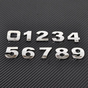 Auto DIY Písmeno Abecedy číslo Nálepky s Logom pre Nissan Altima 370Z Xmotion X-Trail Qashqai NISS LIVINA MARCA X-TRAIL
