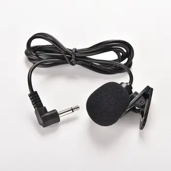 2 ks Prenosné Clip-on Klope Lavalier Mikrofón s 3,5 mm Mini Káblové Kondenzátora Mikrofónom pre chytré telefóny, PC Notebook