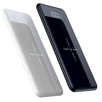 10000mah Power Bank Pre Xiao 9 iPhone Samsung Prenosné Zrkadlo Obrazovky Digitálne Disply Poverbank Externé Batérie Powerbank