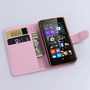 Peňaženka Prípade pre Nokia Microsoft Lumi 435 830 Flip Cover Luxusné Kožené Telefón Prípade TPU Shell Držiteľa Karty