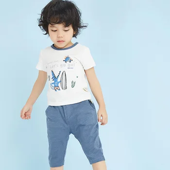 2019 lete Nové deti oblečenie sady kórejská verzia Cartoon Domov Vyhovovali Chlapci dievčatá detské tričko+šortky deti oblečenie veľkoobchod