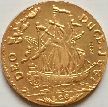 24K pozlátený 1687 ruskej mince kópia