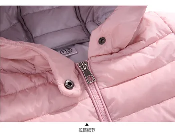 Nová zimná detská bavlnená bunda dlhodobé detí pribrala dole bavlnená bunda a bavlnená bunda pre chlapcov a dievčatá