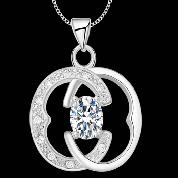 AN1576 doprava Zadarmo striebornej farbe farba náhrdelníky jemné šperky,Veľkoobchod charms výrobnú cenu módne Prívesky /acvaiuca