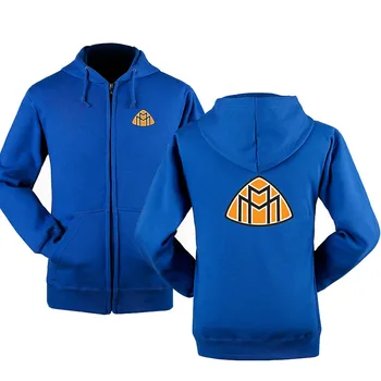 Jeseň zima Maybach logo na zips, mikiny Vytlačené Mužov fleecel bunda s Kapucňou Mikiny na Zips Hoody