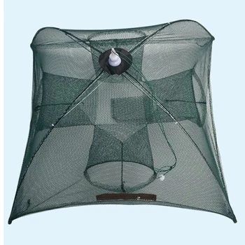 Prenosné Príslušenstvo Camping Vonkajšie Zložené Ľahko Aplikovať Hexagon Domáce Zvieratá, Vodné 4 6 8 Otvor Automatické Rybárske Siete