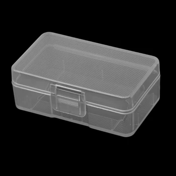 2021 Nové Mini Transparentné Prípade Držiteľ Úložný Box Pre 1x 9V Batéria Alebo 2x AA Batérie