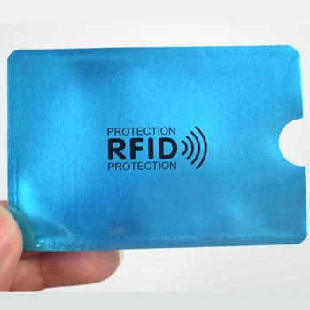 1pcs/veľa anti-scan karty rukáv Rfid Blokovanie Banka Ochrana Karty Kreditné Karty Držiteľ Hliníkové 6.3*9.1 cm