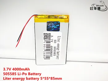 10pcs Liter energie batérie Dobré Qulity 3,7 V,4000mAH,505585 Polymer lithium ion / Li-ion batéria pre HRAČKA,POWER BANKY,GPS,mp3,mp4