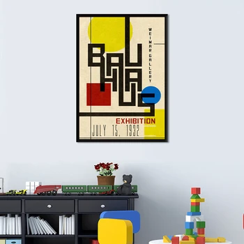 Bauhaus Plagát Plátno Umenie Plagáty a Vytlačí Plátne, Obrazy na Stenu, Umenie Obrázky Domov Stenu Decor Č Rám