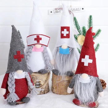 Santa Gnome Plyšové Dekorácie Plnené Elfovia Trpaslík Ozdoby na Vianoce, Valentína Halloween Dekorácie, Darčeky