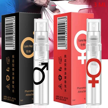 3ML Feromóny Sex Parfum Muži, Ženy, Sex Príťažlivosť Flirt Vôňa Telo Sprej