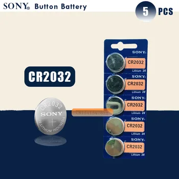 5 ks/veľa SONY Pôvodné cr2032 Tlačidlo Bunky Batérie 3V Mince Lítiové Batérie Pre Hodinky, Diaľkové Ovládanie Kalkulačka cr2032