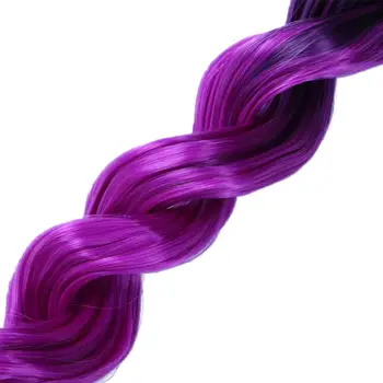 Syntetické Vlasy Tichom Vlnité Háčkovanie Sieťky na Vlasy Ombre Skákacie Curl Twist 24 Palcový Pletenie predlžovanie Vlasov 100g/Pack