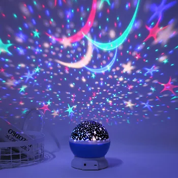 Hviezdne Nebo LED Rotačné Nočné Osvetlenie Narodeninám Romantický Projekčné Lampa pre Deti, Dospelých, Spálňa Dec Vianočný Darček