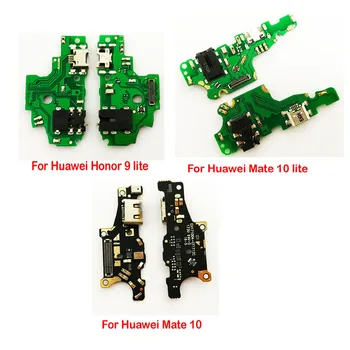 Nové Pre Huawei Honor 9 Mate 10 lite cez USB Port Nabíjací Dock Konektor Flex Kábel Slúchadiel, Mikrofónu Mikrofón Rada
