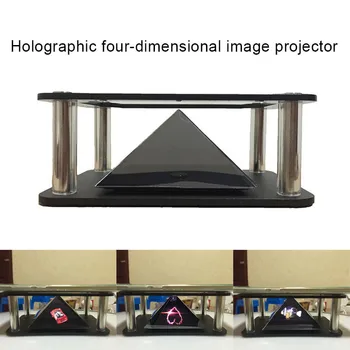 Nové 3D Holografické Projektor Pyramídy Štyri-rozmerné Zobrazenie Obrazu Na Mobilný Telefón DOM668