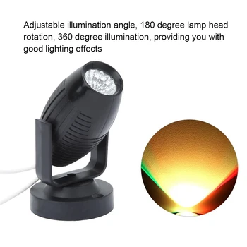 Disco svetlo AC85-265V LED Fáze Svetlo Mini Spot Light Line Lúč Svetla Sektor KTV Flash Scan Svetlo 7 Farieb strana svetlá