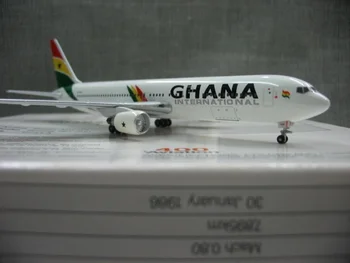 1:400 Ghana Airlines a Boeing 767-300 lietadiel modelu TF-LLA