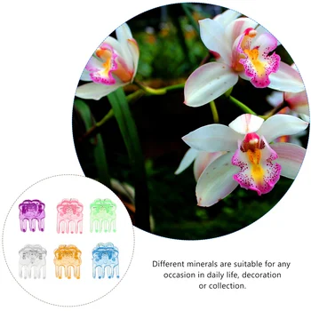60pcs Záhradníctvo Orchidea Klipy Rose-Tvarované Rastliny Viniča Podpora Klip