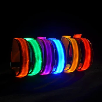 1pcs Beží LED Svetlo, Remienok na ruku, USB Nabíjateľné Noci Bezpečnosť Športové Doplnky Pre Cyklistiku Joggle