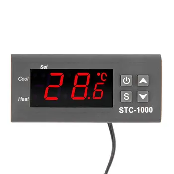 Black Digitálny STC-1000 12V/24V 110-220v ultipurpose Regulátor Teploty Termostat S čidlom Prístroja Diagnostický Nástroj
