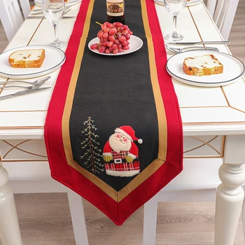 Elegantný Vianočný Stôl Vlajka Non-slip Non-tkané Stôl Runner Obrus Stola Mat Doma Strany Nového Roka Dodávky