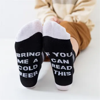 Vlastné Víno Ponožky Ak Môžete Čítať Tento Prineste Mi Pohár Vína Jeseň Jar Zimné 2020 Halloween Vianočný Darček Ponožka Dropship