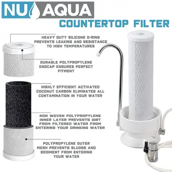 Premium Pultu Vodný Filtračný Systém – Jednoduché Použitie Prenosné Batérie Namontovaný Filter Premení Vodu Z Vodovodu Do Pitnej Vody