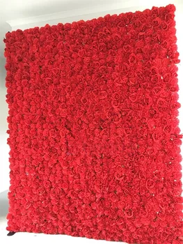 Horúce 10pcs/veľa červenej Umelého hodvábu rose daisy kvetinové steny svadobné pozadí dekorácie cesty vedú kvet Arch kvet TONGFENG
