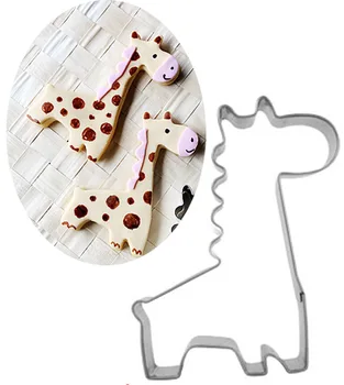 1pcs Zvierat Žirafa Tvar Biscuit Formy Pečenie Fondant Tortu Formy DIY Cukru plavidlá 3D Pečivo Cookie Nožnice na Pečenie Nástroje