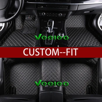 Veeleo + Custom Fit - 8 Farieb Kože Auto Podlahové Rohože pre Subaru Forester Roky 2013-2018 Vodotesný, Anti-slip 3D Predné & Zadné koberce