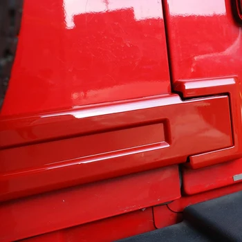 Červené zadné dvere Držiaku Závesu Výbava Náhradné Pneumatiky Kryty pre 2007-2018 Jeep Wrangler JK & Neobmedzený