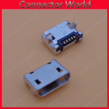 2 nohy DIP 5P SMD Micro USB Konektor V8 Port Nabíjanie Socket Micro USB Konektor 7.2 pätica žien USB 2.0 konektor Mini USB konektor