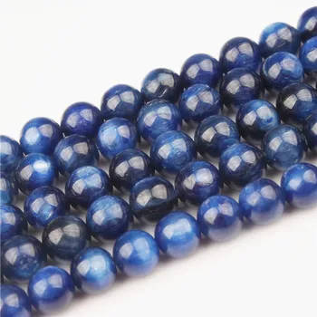 Linxiang Prírodného kameňa najlepšie modré crystal kolo borovica perličiek 4, 6, 8, 10, 12 mm vhodná pre šperky, takže DIY Náramok Náhrdelník