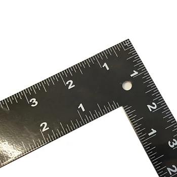 Veľkoobchod SIJIBOSI 20x30cm 2cr13 nehrdzavejúcej ocele štvorcové pravítko dvojité bočné metrické/ palec