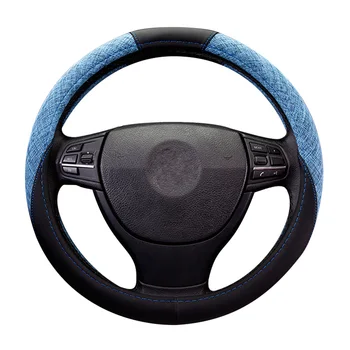 Nové Plastický volant, kryt Interiérové doplnky Umelé kožený volant nastaviť volante Vozidla tvar Krytu
