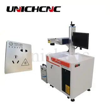 UNICHCNC UV žiarenie ultrafialové laserové značenie stroj 3w 5w pre plasty, káble, drôty gumy