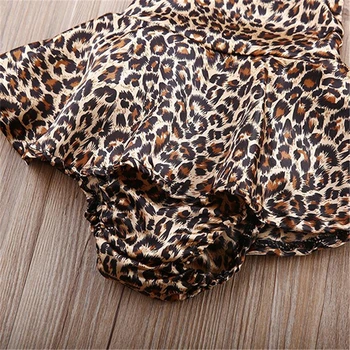 Leopard Kombinézu Detské Oblečenie V Pohode Baby Dievčatá Pôvodné Kombinézach Vyhovovali Set Telo Bebe Jumpsuit Letné Štýl