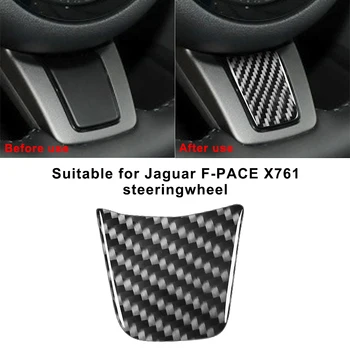 Carbon Fiber Auto Doplnky Interiéru Nálepku Pod Volant, Ochranné nálepky Použiť Jaguar F-TEMPO X761 Všetky rokov