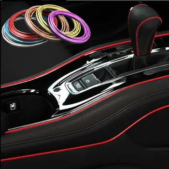 3ks! Univerzálny 5M Auto Styling Interiérové Exteriérové Dekorácie Pásy Panel Dverí Strednej Prístrojový Panel Odrazové Pásy Maskovacia Páska