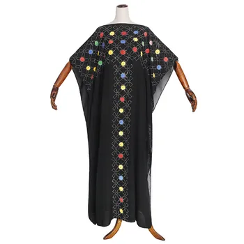 Dlho Afriky Šaty Pre Ženy Afrike Oblečenie Afriky Dizajnu Krajky Skladaný Troch-dimenzionální kvet Lesk elegantné Šaty